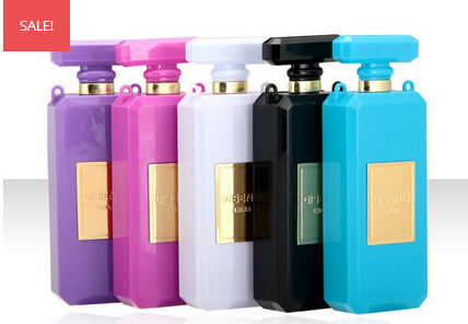 PERFUME BOTTLE POWER BANK BATTERY CHARGER FOR PHONE, PSP, MP4