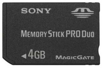 SONY 4GB Memory Stick PRO Duo Card