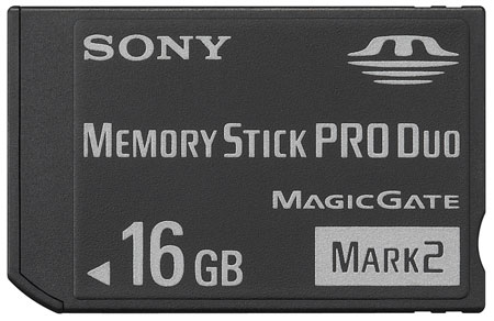 Sony 16GB Memory Stick Pro Duo Mark 2