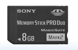 Sony 8GB Memory Stick Pro Duo Mark II