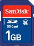 Sandisk 1GB SDHC Card