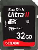 SanDisk Ultra II 32GB SDHC Card