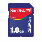 SanDisk 1GB SD card