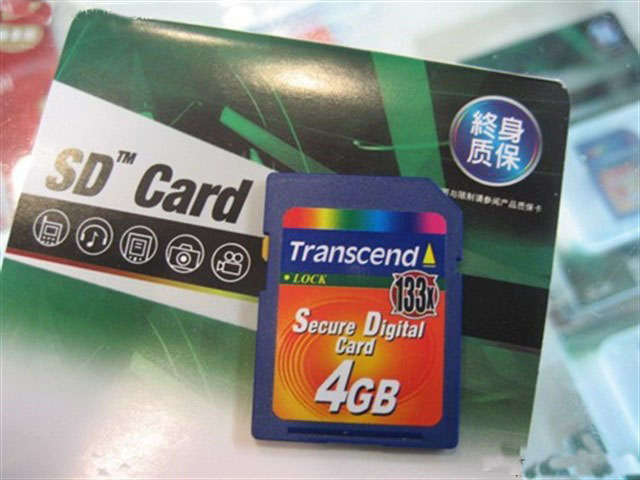 Transcend 133x 4GB SD Card