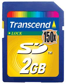 Transcend 150X Ultra 2GB SD Card