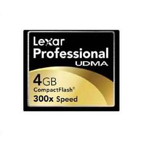 Lexar UDMA 300X 4GB Compact Flash Card