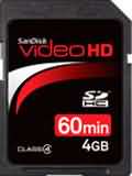 SanDisk Video HD 4GB SDHC Card