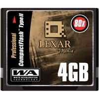 Lexar Media 80X Professional Series 4GB Compact Flash Card