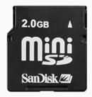 SanDisk 2GB  miniSD card