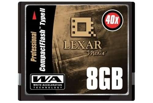 Lexar Media 80X Professional Series 8GB Compact Flash Card
