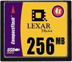 Lexar Media Hi-speed 256MB Compact Flash Card