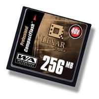 Lexar Media 40X Professional Series 256MB Compact Flash Card