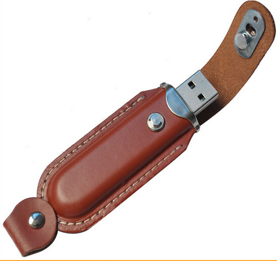 Best Business Gifts USB 2.0 Leather Flash Disk 8gb 16gb